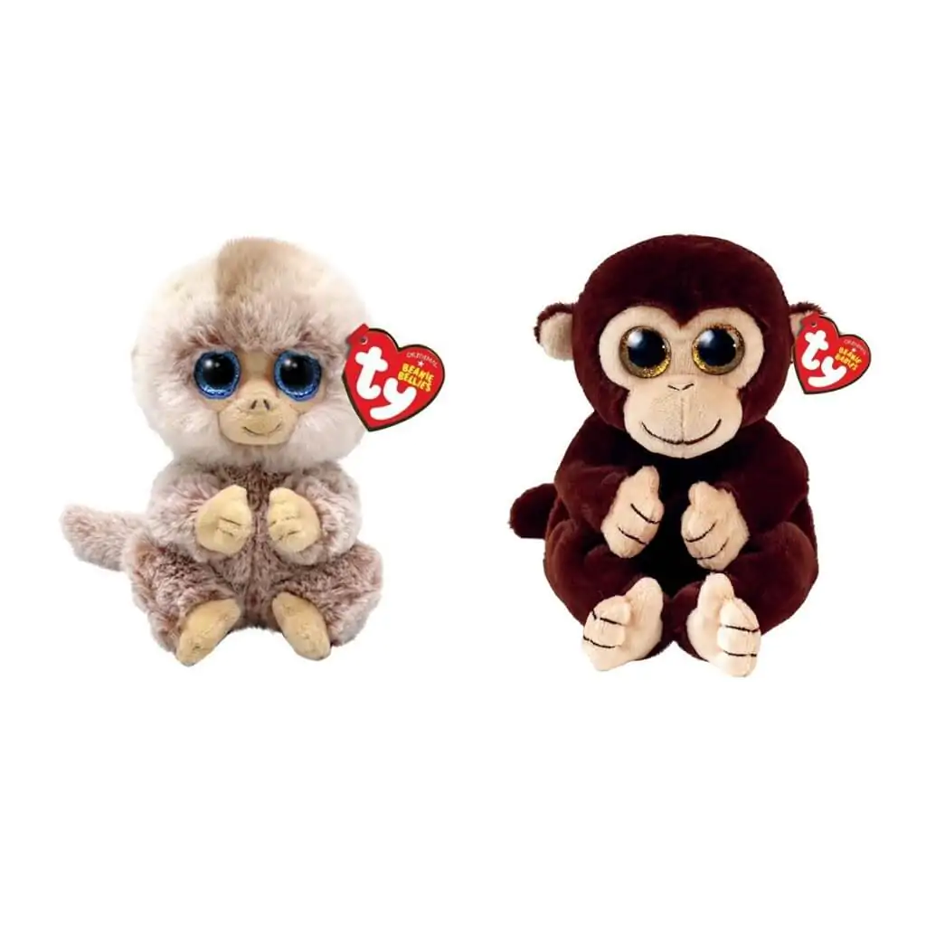 TY Beanie boo bellies aapjes Stubby + Matteo 15cm