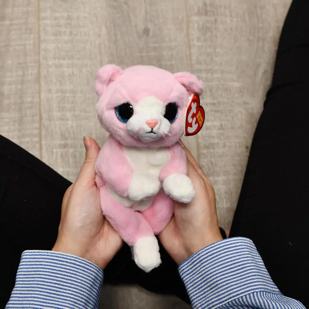 Ty bellies Lilibelle 15cm roze knuffel kat- Zachte knuffel